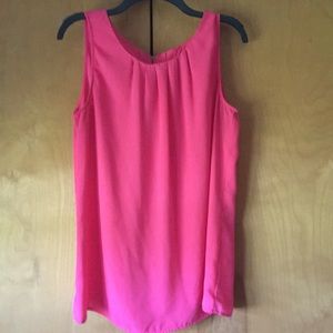 LOFT Hot pink flowy tank